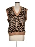 Marled Brown Sleeveless Top Size M - photo 1