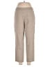 Theory Solid Tan Linen Pants Size 6 - photo 1