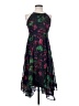 Just... Taylor 100% Polyester Tropical Black Cocktail Dress Size 2 - photo 1