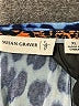 Susan Graver Animal Print Blue 3/4 Sleeve Blouse Size XL - photo 7