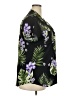eShakti 100% Polyester Tropical Black Short Sleeve Blouse Size 18 - photo 4