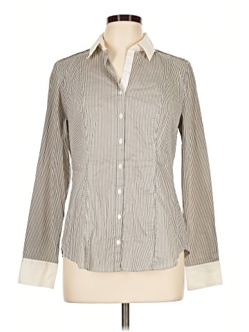 White House Black Market Long Sleeve Button-Down Shirt (view 1)