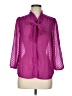Forever 21 100% Polyester Purple 3/4 Sleeve Blouse Size M - photo 1