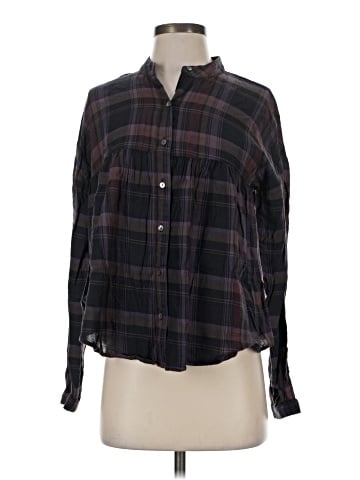 Elizabeth and James Long Sleeve Button-Down Shirt (view 1)
