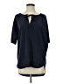 Gap 100% Polyester Blue Short Sleeve Blouse Size S - photo 1