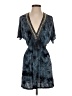 MICHAEL Michael Kors 100% Rayon Tie-dye Blue Cocktail Dress Size S - photo 1