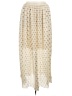 H&M 100% Polyester Polka Dots Ivory Casual Skirt Size L - photo 1