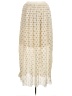 H&M 100% Polyester Polka Dots Ivory Casual Skirt Size L - photo 2