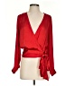Banana Republic 100% Polyester Red 3/4 Sleeve Blouse Size XS - photo 1