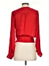 Banana Republic 100% Polyester Red 3/4 Sleeve Blouse Size XS - photo 2