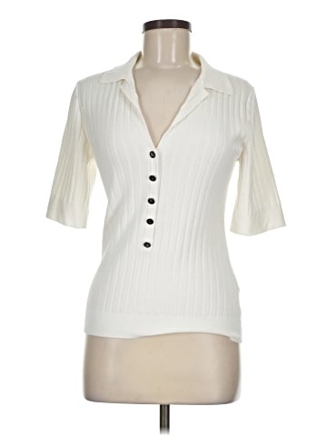 Karl Lagerfeld Paris Short Sleeve Blouse (view 1)
