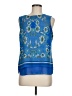Rose + Olive Blue Sleeveless Blouse Size M - photo 1