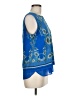 Rose + Olive Blue Sleeveless Blouse Size M - photo 4