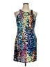 Trina Turk Graphic Blue Cocktail Dress Size 14 - photo 1