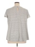 Adrianna Papell Gray Short Sleeve Top Size 1X - photo 2