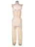 Mable 100% Cotton Solid Ivory Jumpsuit Size S - photo 2