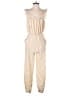 Mable 100% Cotton Solid Ivory Jumpsuit Size S - photo 1