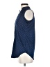 Perseption Concept Polka Dots Blue Sleeveless Blouse Size S - photo 5