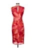Vince Camuto 100% Polyester Graphic Animal Print Argyle Aztec Or Tribal Print Damask Fair Isle Floral Jacquard Houndstooth Marled Ombre Paisley Plaid Tie-dye Tropical Stripes Red Cocktail Dress Size 10 - photo 2