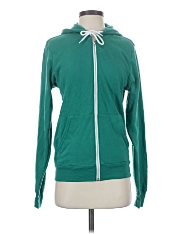 Canvas Zip Up Hoodie (view 1)