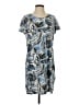 L.L.Bean Print Blue Casual Dress Size XS - photo 1