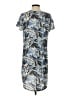 L.L.Bean Print Blue Casual Dress Size XS - photo 2