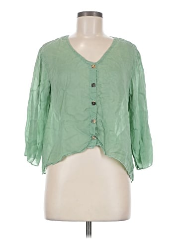 Click 3/4 Sleeve Blouse (view 1)