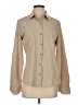 REI 100% Polyester Tan Long Sleeve Blouse Size S - photo 1