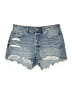 Zara Blue Denim Shorts Size 8 - photo 1