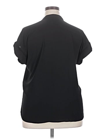 New York & Company Short Sleeve Blouse (view 2)