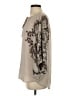 BCBGMAXAZRIA 100% Polyester Gray Long Sleeve Blouse Size XXS - photo 5