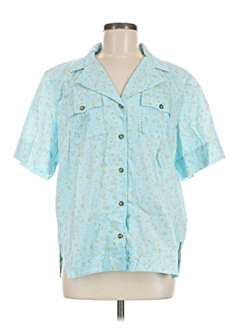 Ganni Short Sleeve Blouse (view 1)