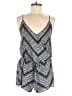 Braeve 100% Rayon Chevron-herringbone Blue Romper Size M - photo 1