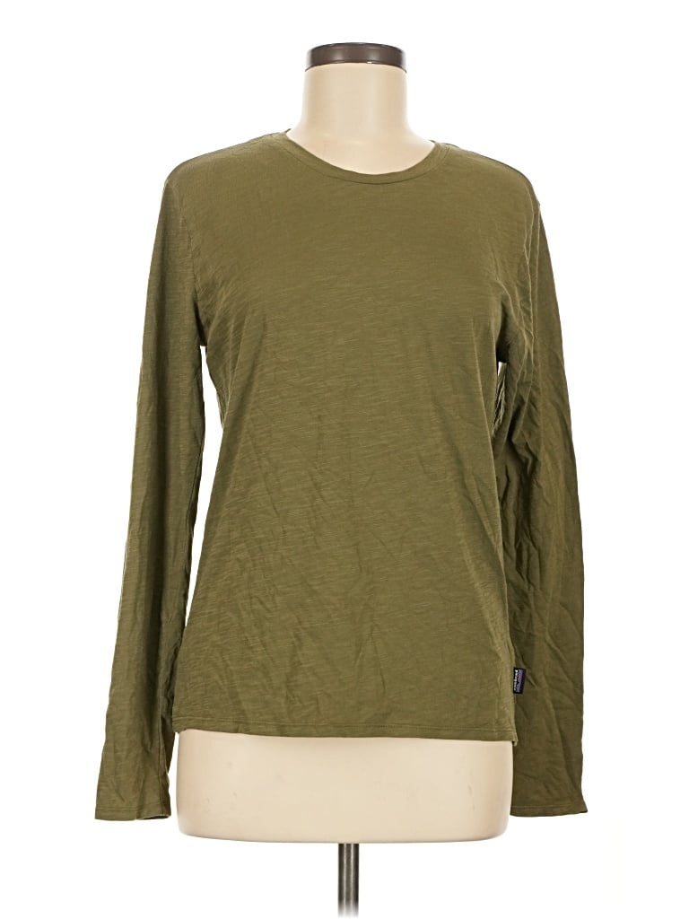 Pre-owned Patagonia Long Sleeve T-shirt In Green