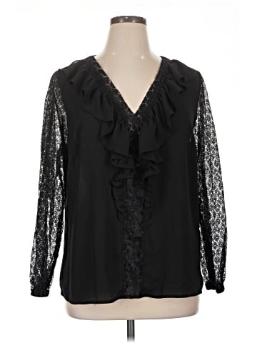 New York & Company Long Sleeve Blouse (view 1)