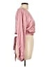 WAYF Pink Long Sleeve Blouse Size L - photo 4