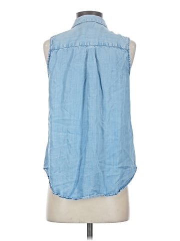 Who What Wear Sleeveless Button-Down Shirt (view 2)