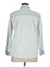 Alexander Jordan Stripes Blue Long Sleeve Button-Down Shirt Size XL - photo 2
