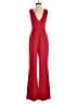 Alice + Olivia 100% Polyester Solid Red Jumpsuit Size 2 - photo 1