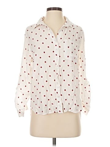 Aqua 3/4 Sleeve Blouse (view 1)