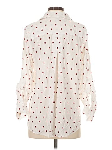 Aqua 3/4 Sleeve Blouse (view 2)