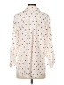 Aqua 100% Rayon Hearts Ivory 3/4 Sleeve Blouse Size S - photo 2