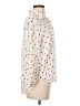 Aqua 100% Rayon Hearts Ivory 3/4 Sleeve Blouse Size S - photo 4