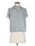 Cupcakes & Cashmere 100% Polyester Blue Short Sleeve Blouse Size XS - photo 1