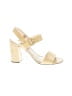 Prada 100% Patent Leather Ivory Tan Sandals Size EU 39 - photo 1