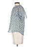Cupcakes & Cashmere 100% Polyester Blue Short Sleeve Blouse Size XS - photo 5