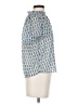 Cupcakes & Cashmere 100% Polyester Blue Short Sleeve Blouse Size XS - photo 4