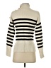 Happily Grey Stripes Ivory Turtleneck Sweater Size XS - photo 2