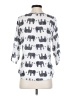 A'gaci White 3/4 Sleeve Blouse Size S - photo 2