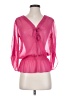 Cache 100% Polyester Pink 3/4 Sleeve Blouse Size XS - photo 1